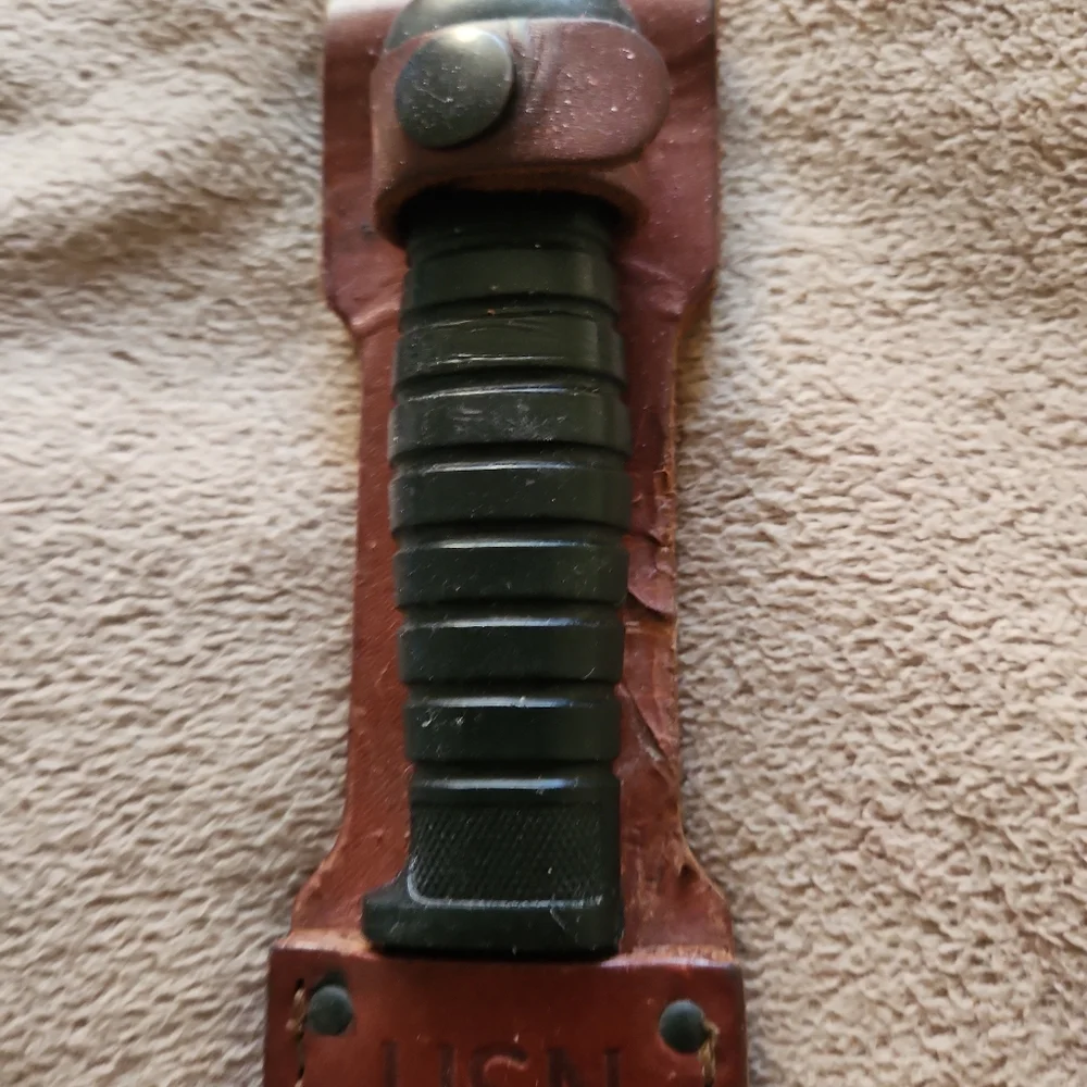 1940 Colonial mark 1 USN knife with original leather sheath - Picture 2 of 12